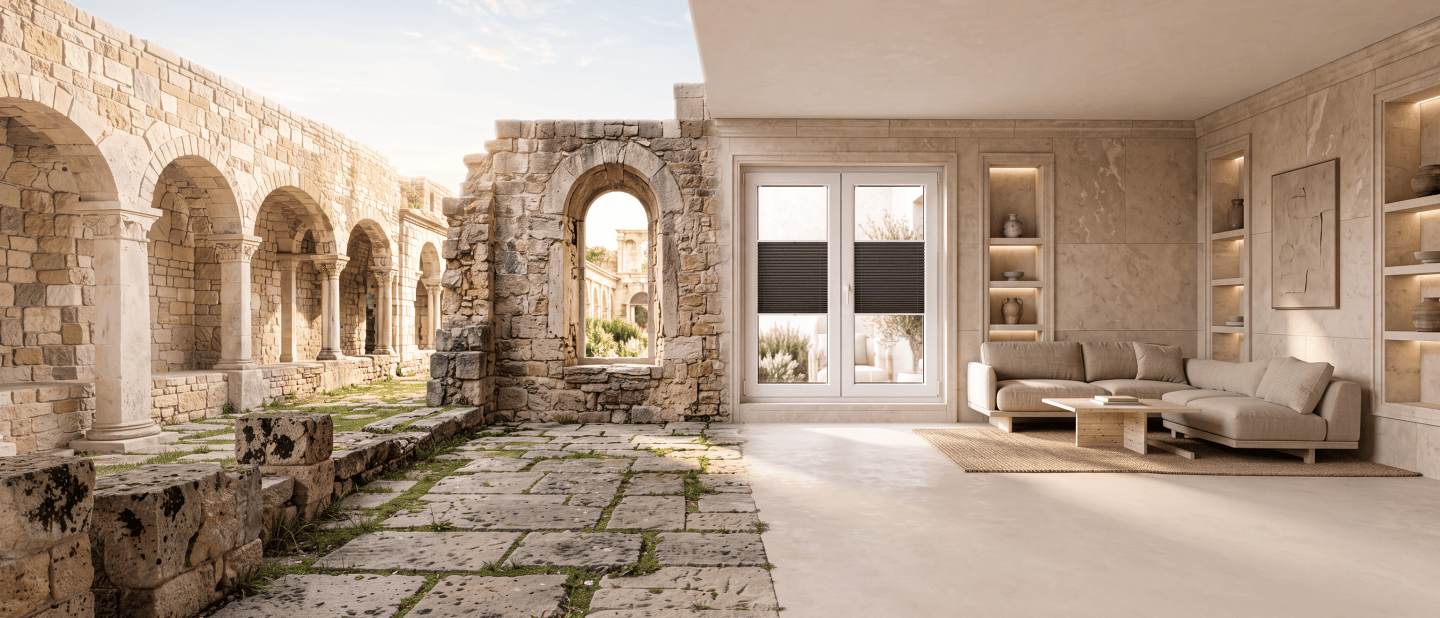 The history of window coverings – from antiquity to made-to-measure roller blinds and pleated blinds