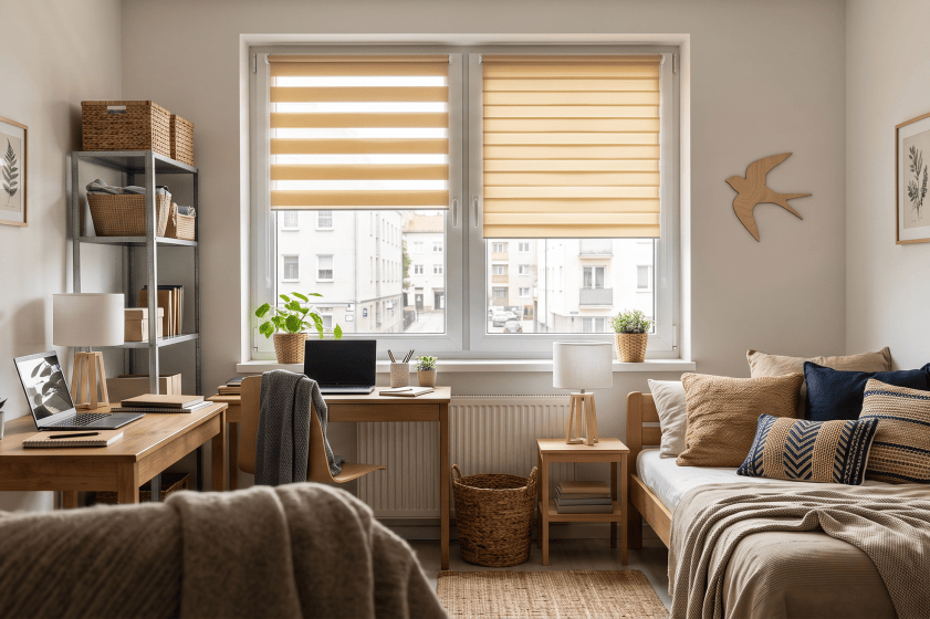 How can you decorate a rented apartment without making permanent changes?
