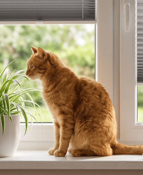 Pflanzen, Katze und Fenster – wie lassen sich die Bedürfnisse aller Bewohner an einem Fenster miteinander vereinbaren?