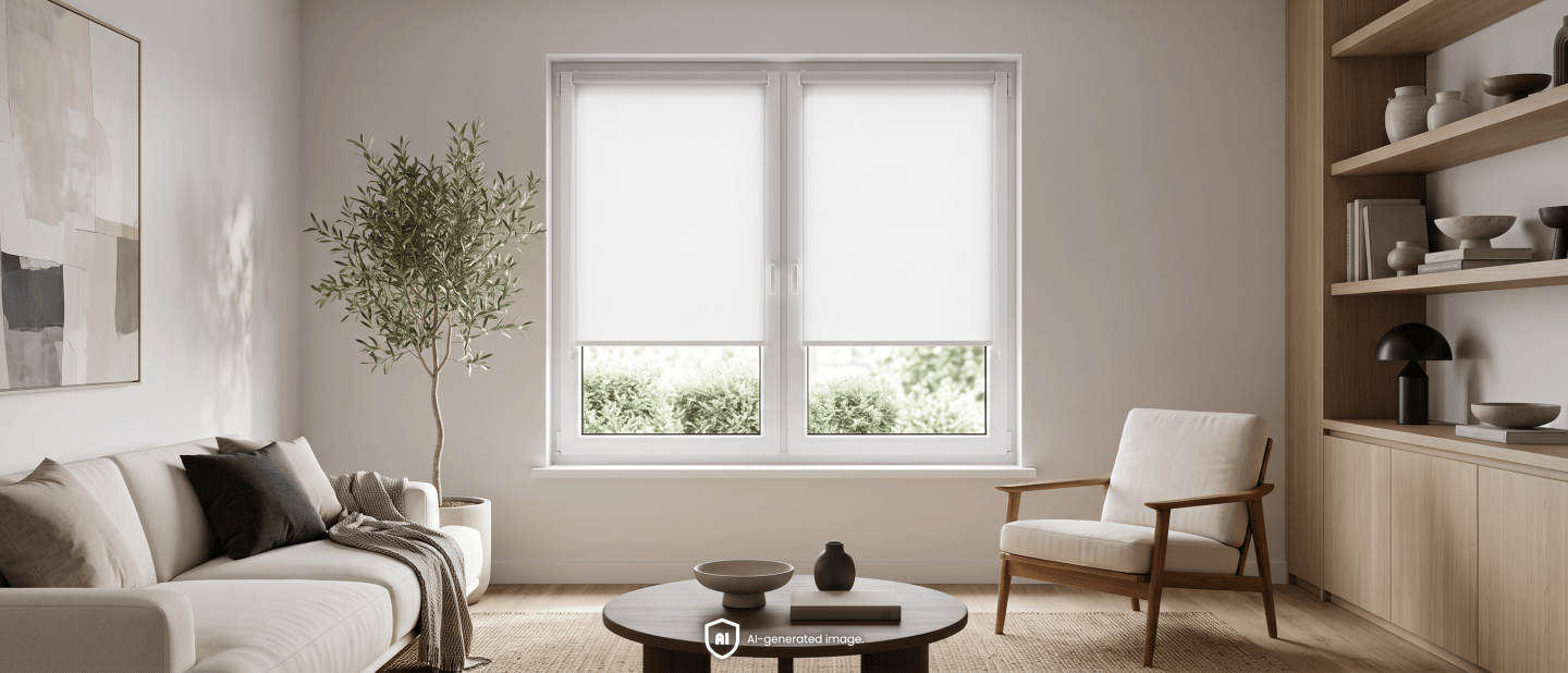 Minimalist interior – when are roller blinds better than curtains?