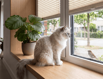 Ein Zuhause mit Tieren – welche Rollos und Plissees eignen sich am besten?