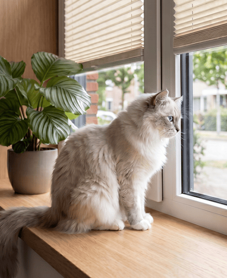 Ein Zuhause mit Tieren – welche Rollos und Plissees eignen sich am besten?