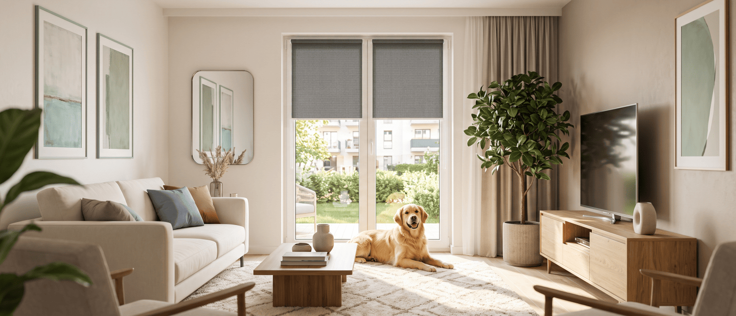 Ground-floor apartment – how can you maintain privacy without covering the entire window?