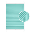 Turquoise Blue Window Pleated Blind