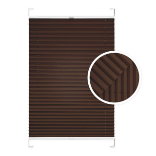 Chocolate Window Pleated Blind