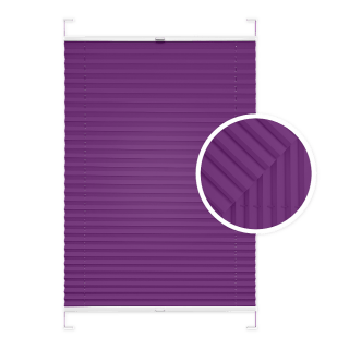 Plum Window Pleated Blind