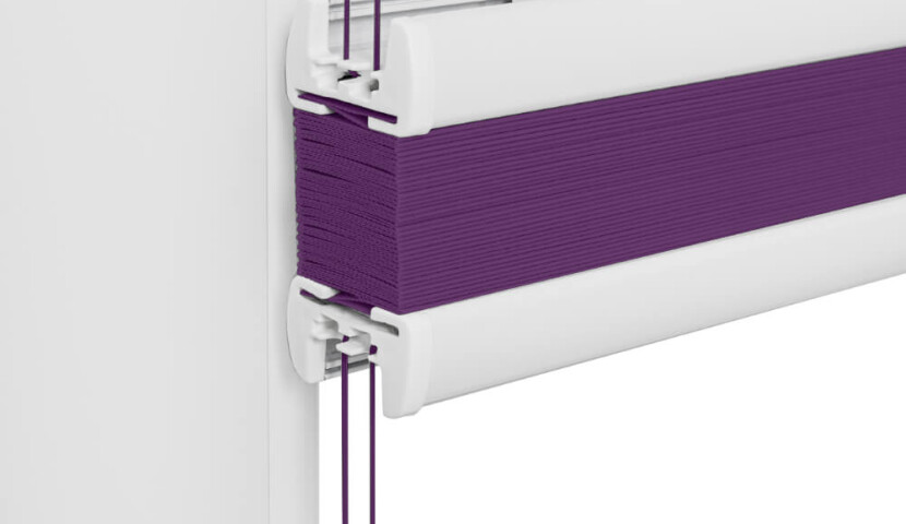 Plum Window Pleated Blind