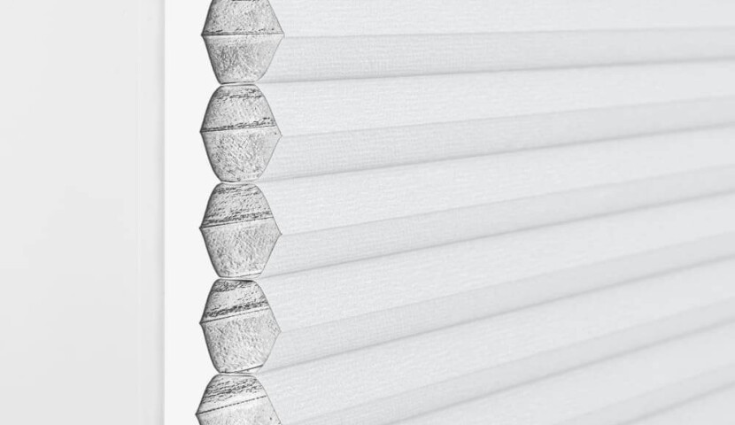 Wabenplissee Grauweiß