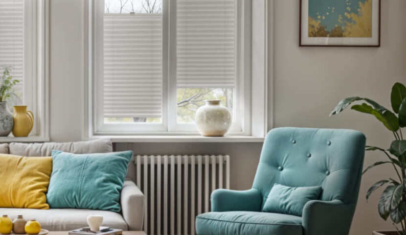 Verdunkelungsplissee Premium Weiß