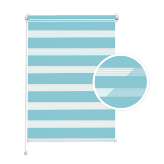 Doppelrollo Tag & Nacht – Himmelblau