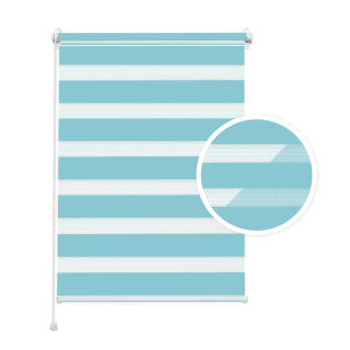 Doppelrollo Tag & Nacht – Himmelblau