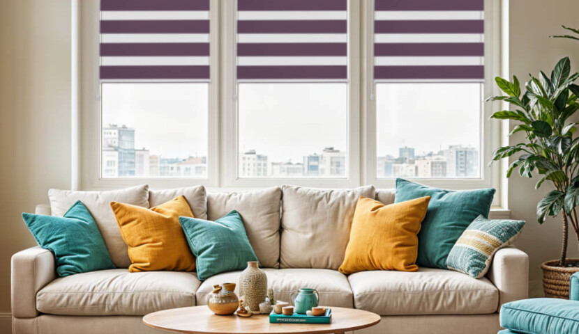 Doppelrollo Tag & Nacht – Pflaume