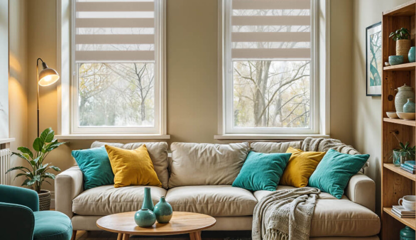 Beige Day and Night Blind