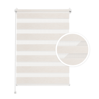 Doppelrollo Tag & Nacht – Cremefarben