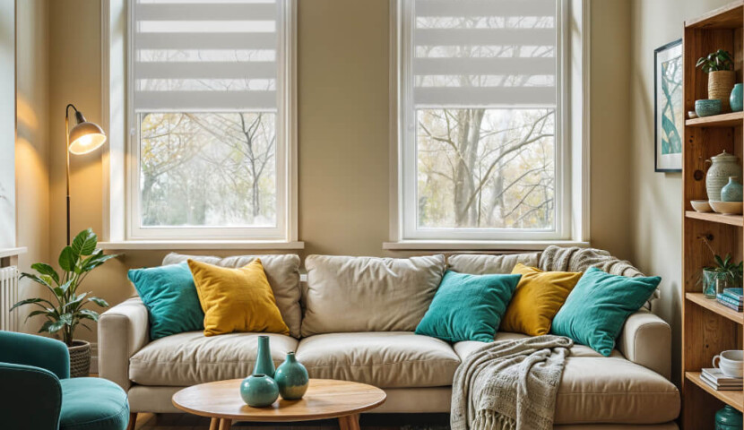 Ecru Day and Night Blind