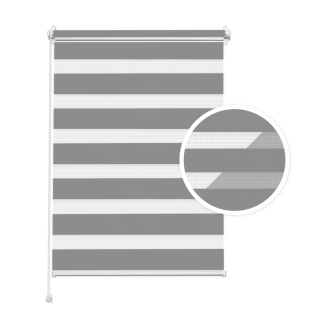 Doppelrollo Tag & Nacht – Grau