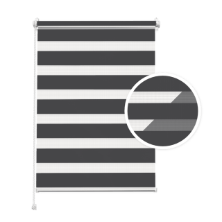 Doppelrollo Tag & Nacht – Anthrazit