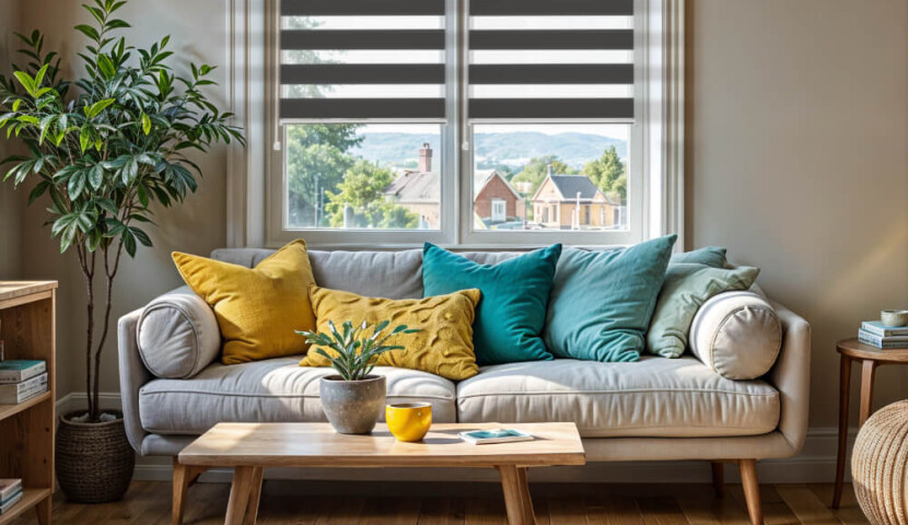 Anthracite Day and Night Blind