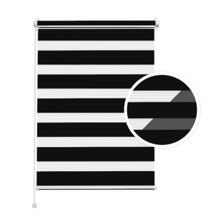 Doppelrollo Tag & Nacht – Schwarz