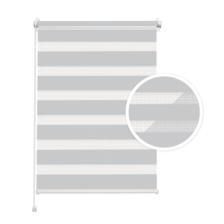 Doppelrollo Tag & Nacht – Hellgrau