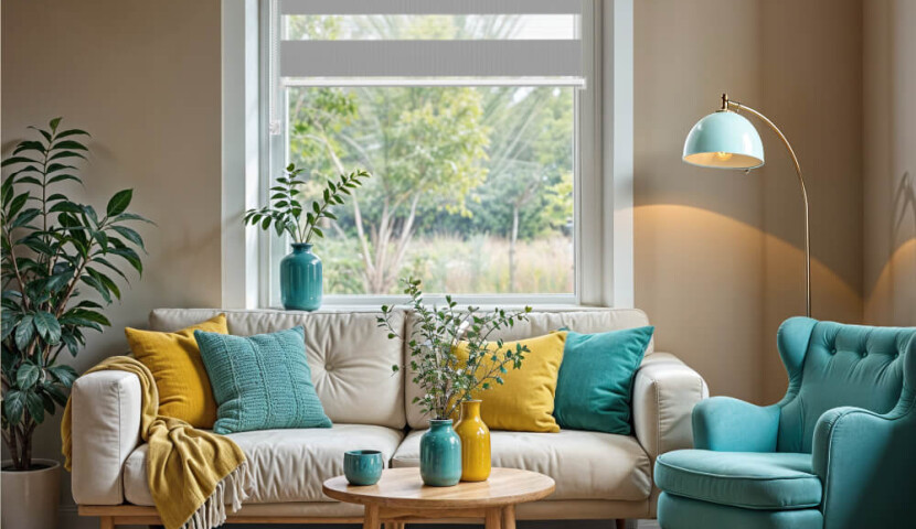 Doppelrollo Tag & Nacht – Hellgrau