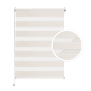 Doppelrollo Tag & Nacht – Cremefarben