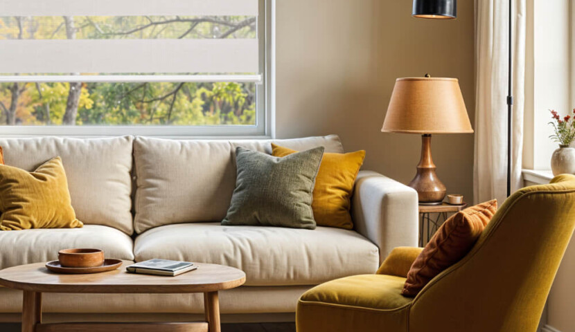 Doppelrollo Tag & Nacht – Cremefarben