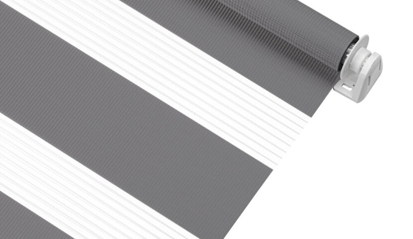 Doppelrollo Tag & Nacht – Grau Marengo