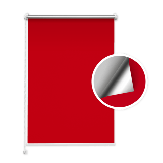Verdunkelungsrollo Rot (Silber)