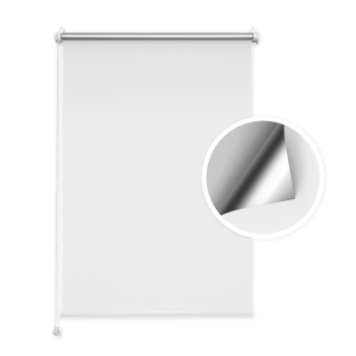 Verdunkelungsrollo Weiß (Silber)