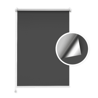 Verdunkelungsrollo Graphit (Silber)