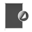 Verdunkelungsrollo Graphit (Silber)
