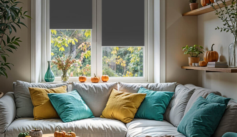 Verdunkelungsrollo Graphit (Silber)