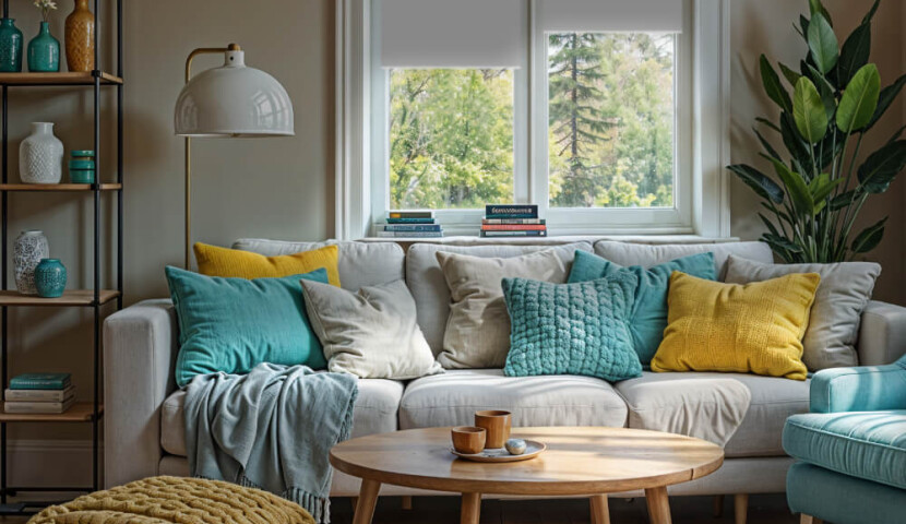 Verdunkelungsrollo Grau (Silber)