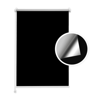 Verdunkelungsrollo Schwarz (Silber)