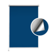 Verdunkelungsrollo Blau (Silber)