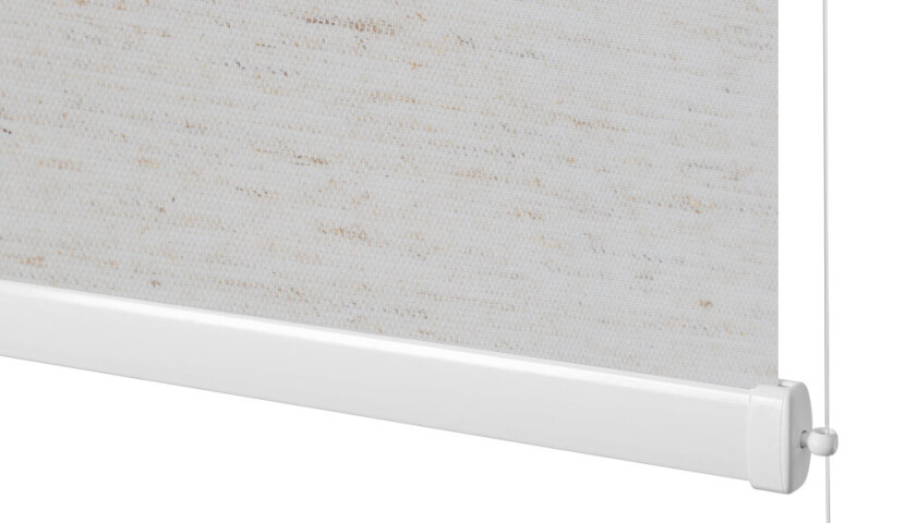 Light Linen Blackout Roller Blind (Silver Backing)