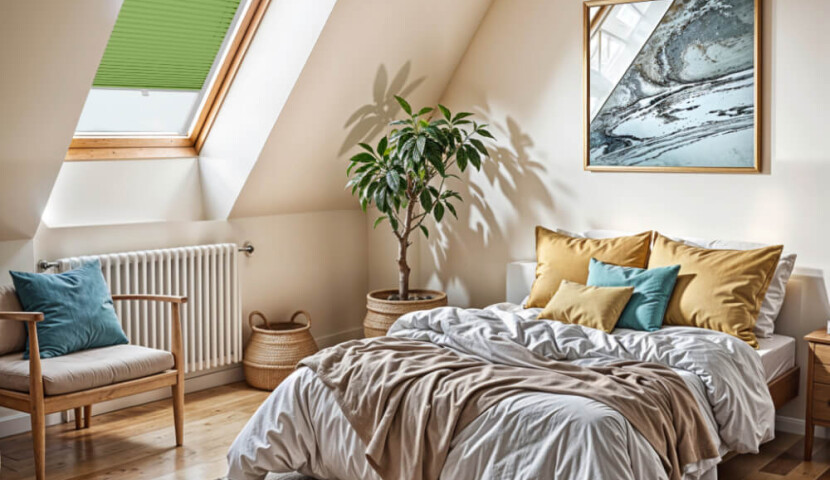 Dachfenster-Plissee Pistaziengrün