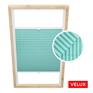 Velux Dachfenster-Plissee Türkis
