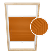 Dachfenster-Plissee Orange