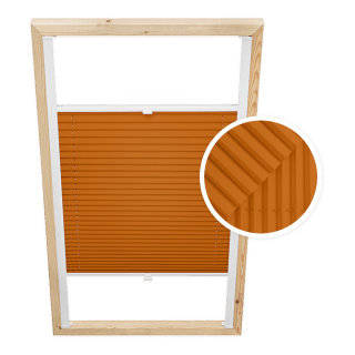 Dachfenster-Plissee Orange