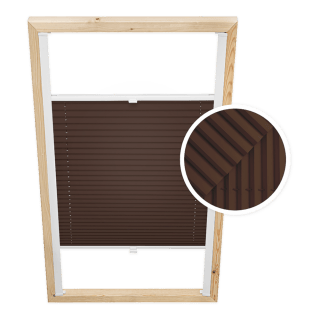 Dachfenster-Plissee Schokolade