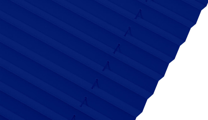 Navy Blue Custom Skylight Pleated Blind