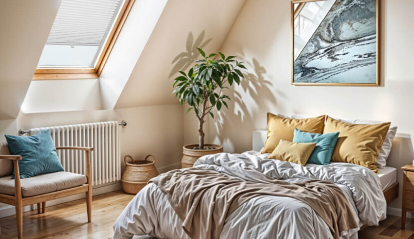 Velux Dachfenster-Plissee Weiß