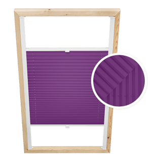 Dachfenster-Plissee Pflaume