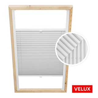 Velux Dachfenster-Plissee Grau