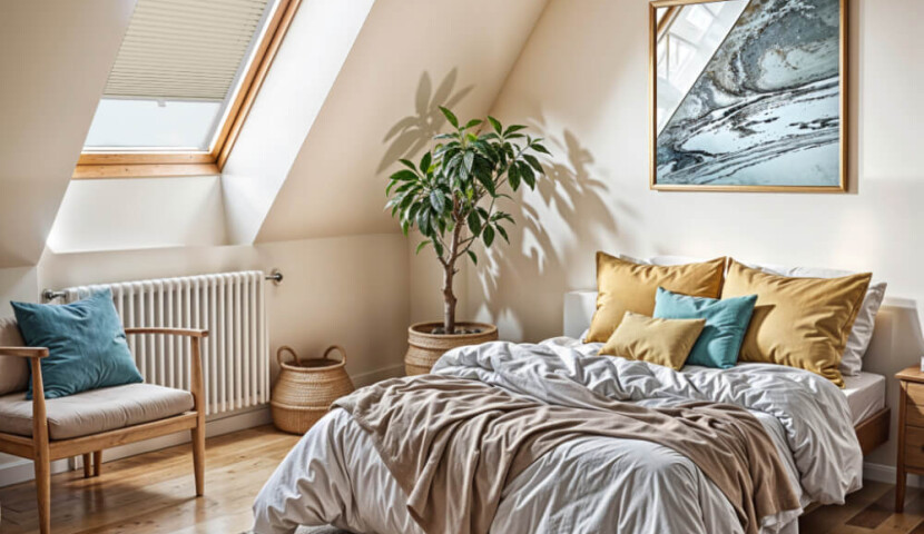 Velux Dachfenster-Plissee Beige