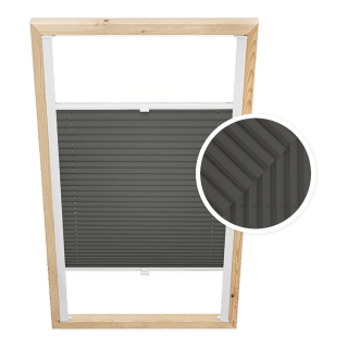 Dachfenster-Plissee Anthrazit