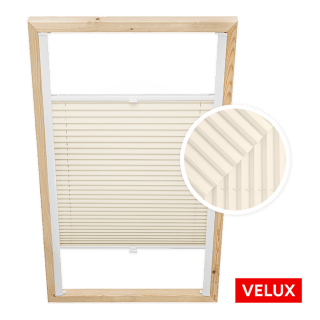 Velux Dachfenster-Plissee Elfenbein