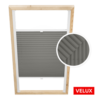 Velux Dachfenster-Plissee Dunkelgrau